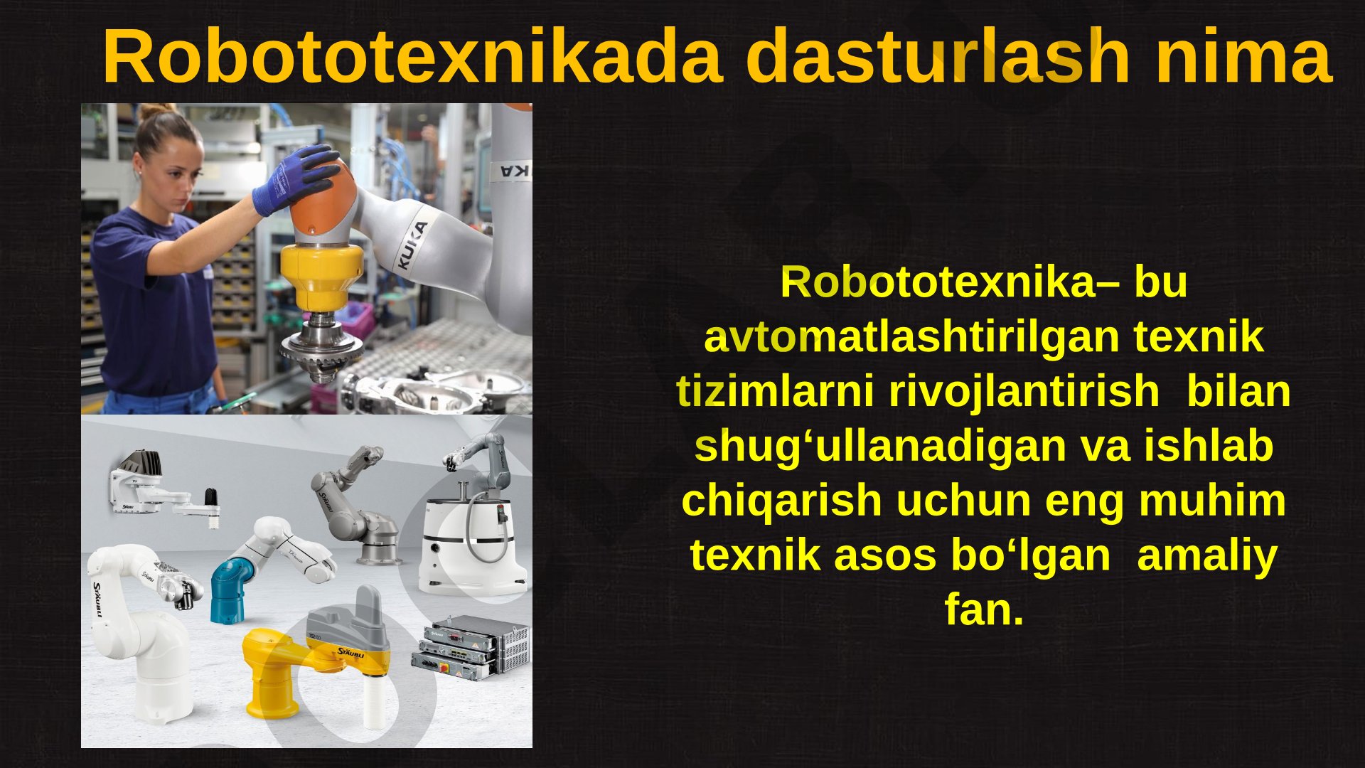 Lampochkani dastur yordamida boshqarish