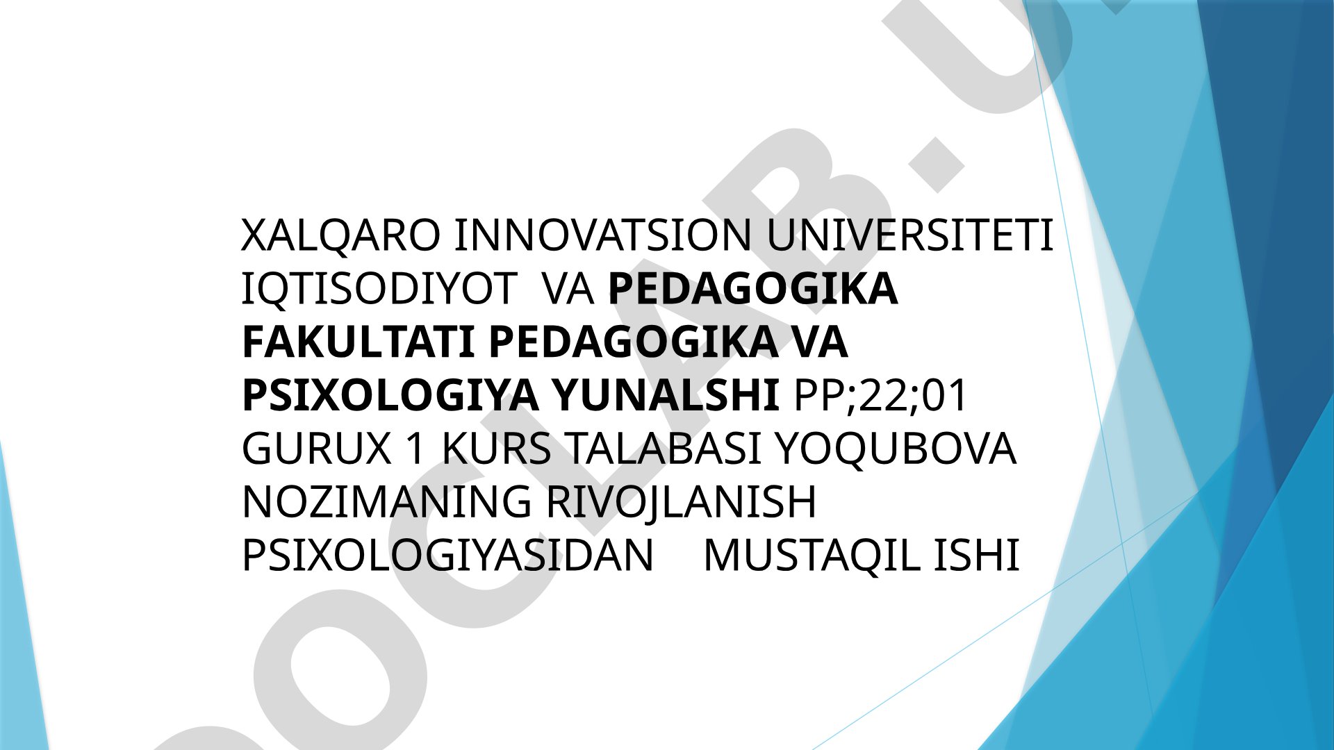 Oliy psixik funksiyalarning yuzaga kelishi va rivojlanishi