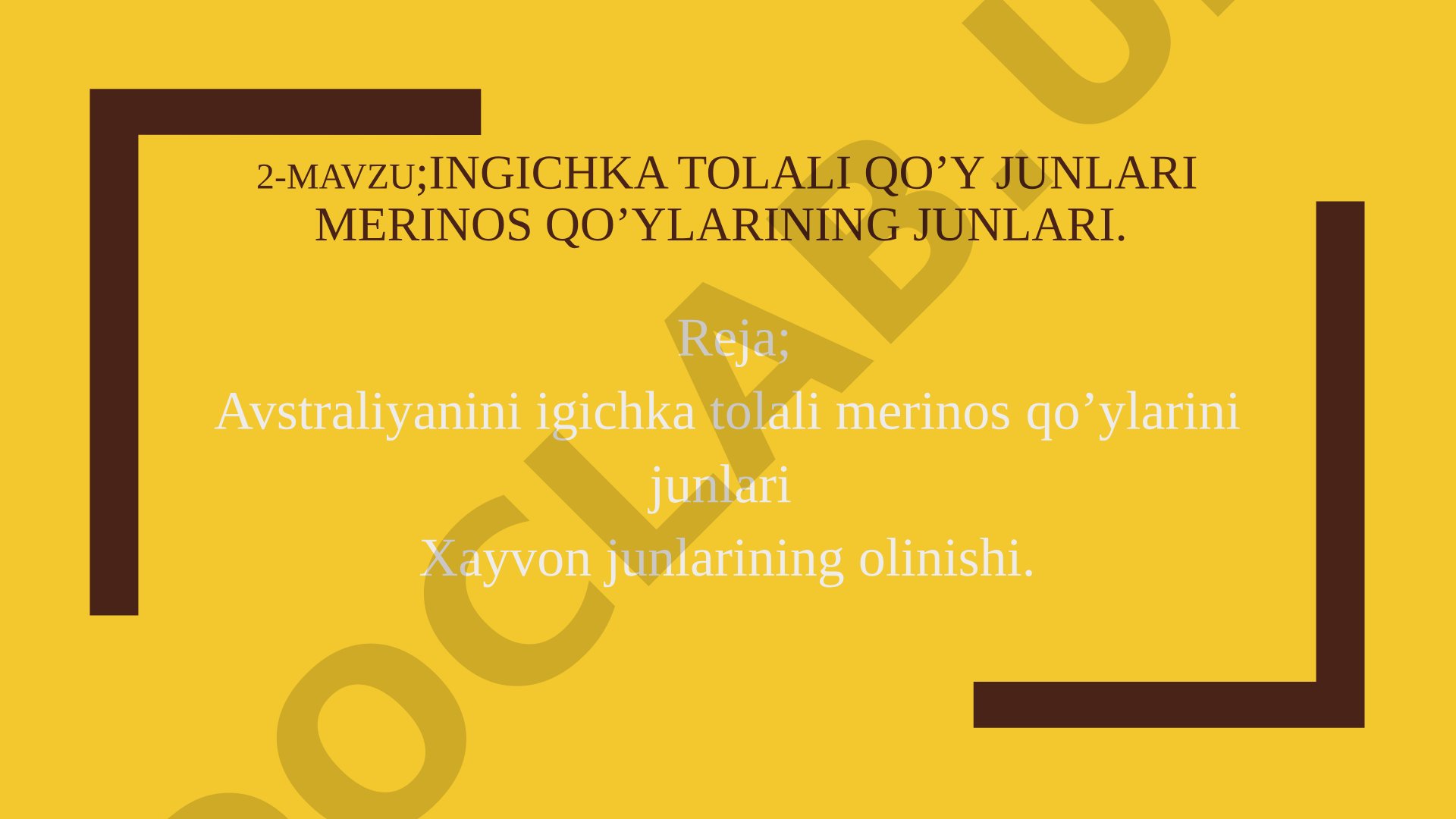 Ingichka tolali qo’y junlari Merinos qo’ylarining junlari