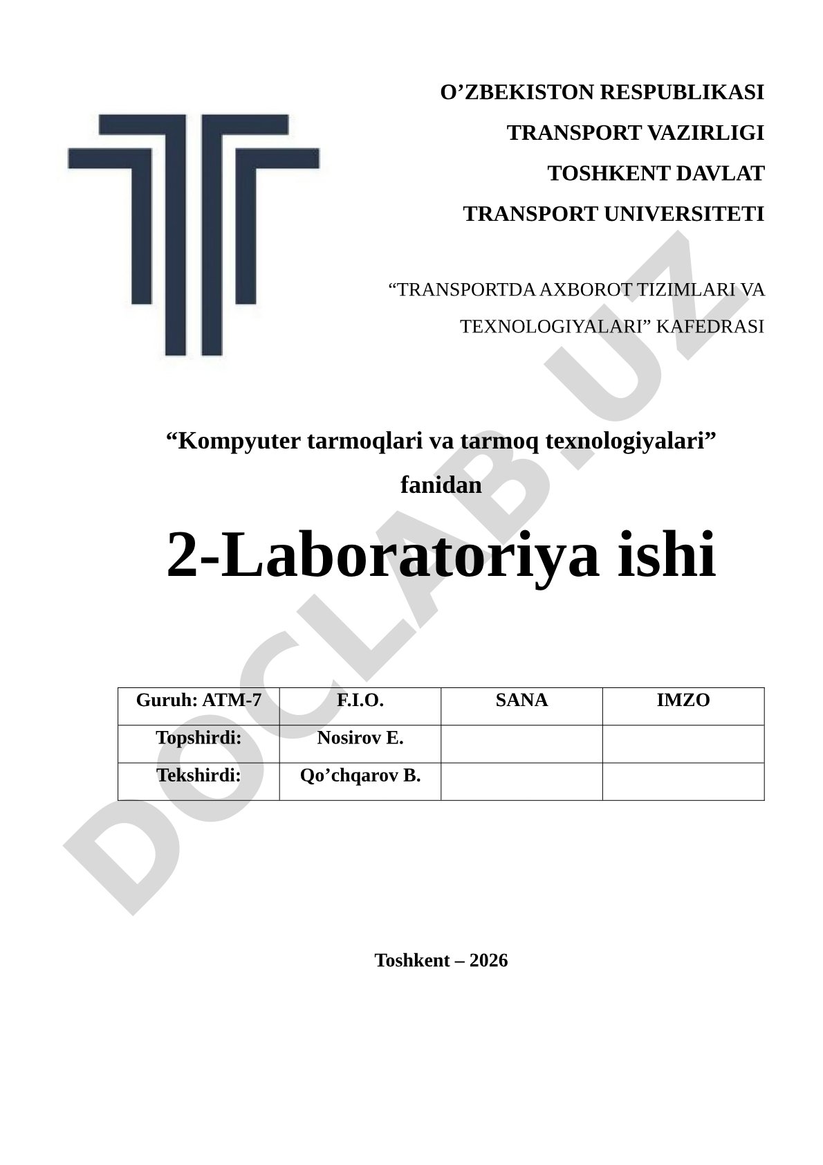 IP manzil va subnet maskalarni hisoblash