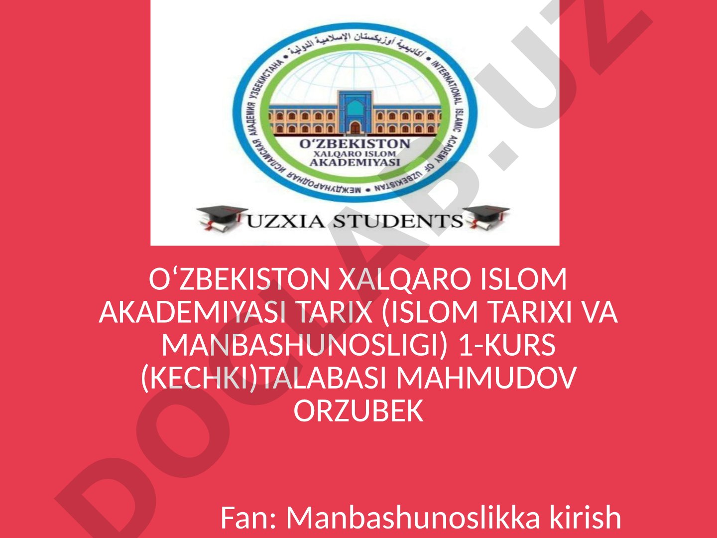 Oʻzbekistonning mustaqil taraqqiyoti yillaridagi tarixiga oid manbalar