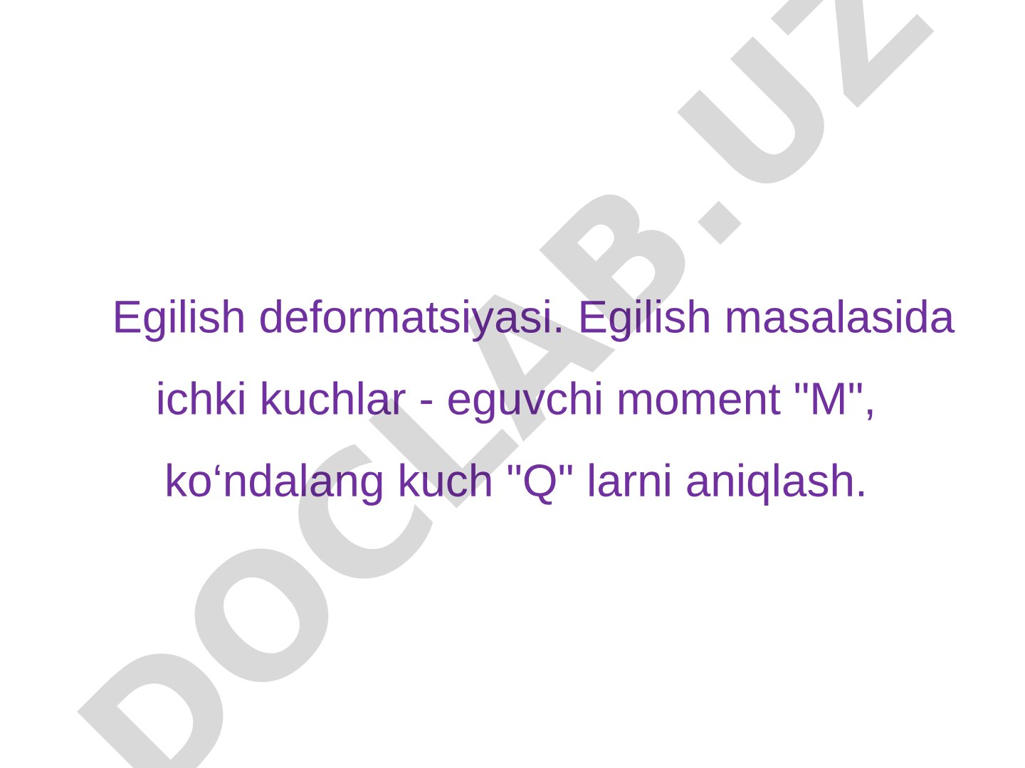 Balkalarning egilishi haqidagi umumiy mulohazalar
