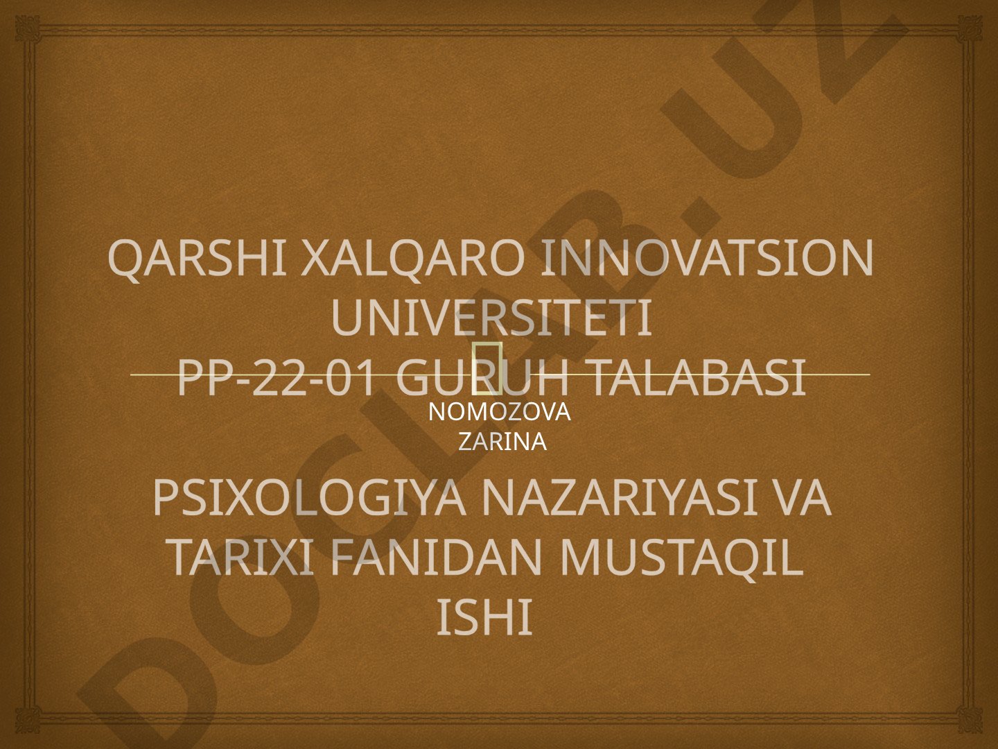 Mustaqil ish: Eksperimental psixologiyaning shakllanishi, I.Kant va F.Gerbart qarashlari