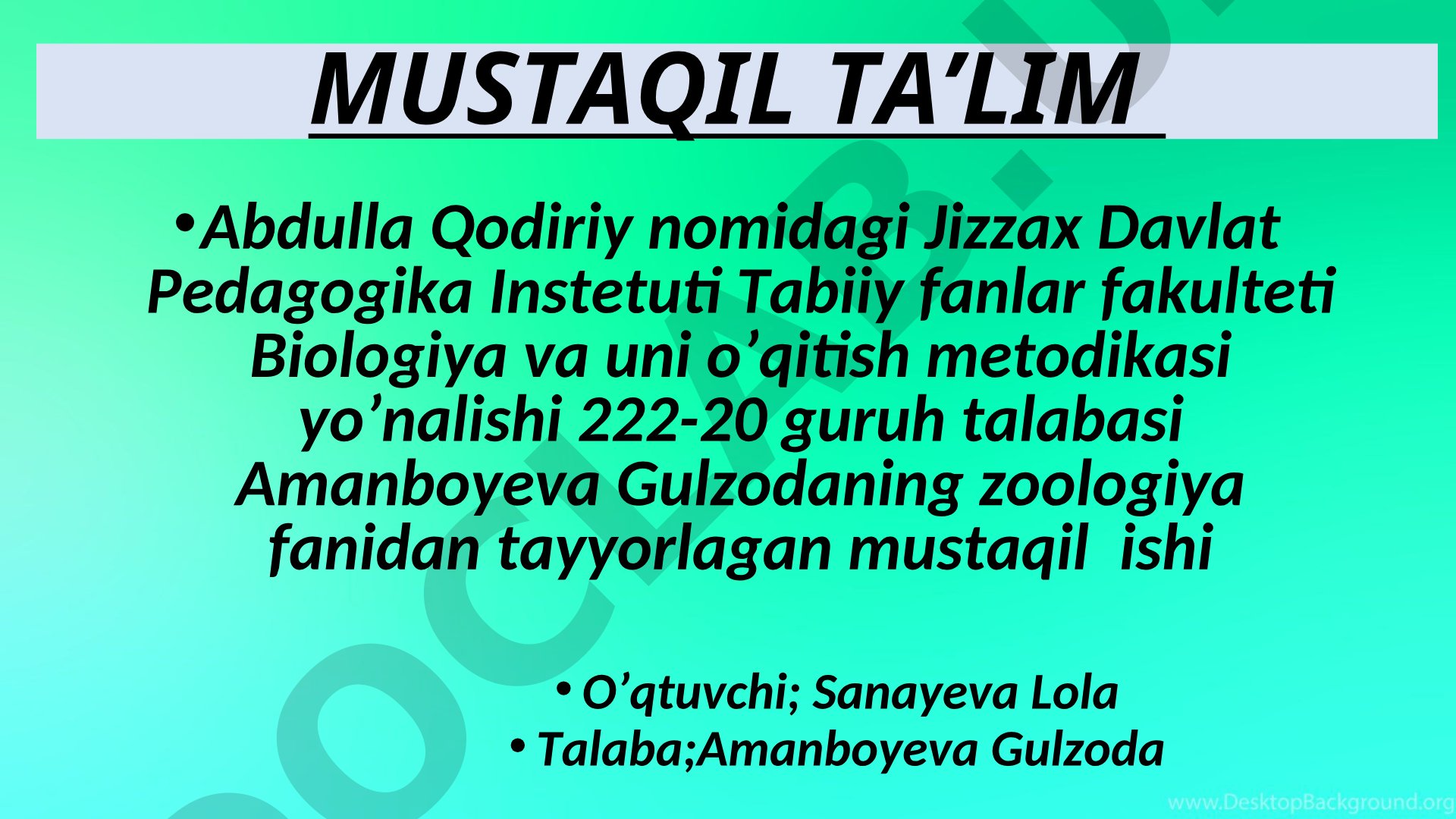 G'ozsimonlar (Anseriformes) turkumi