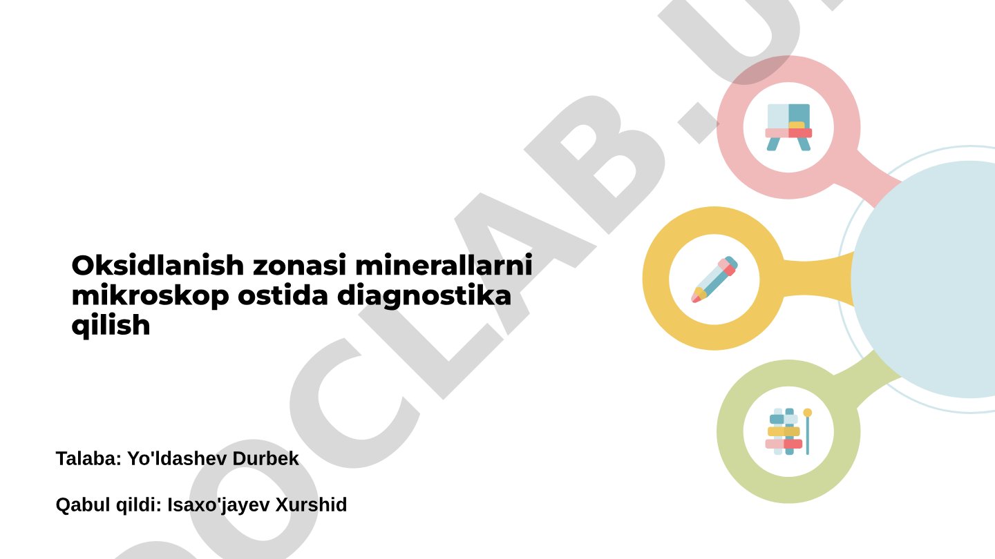 Oksidlanish zonasi minerallarni mikroskop ostida diagnostika qilish