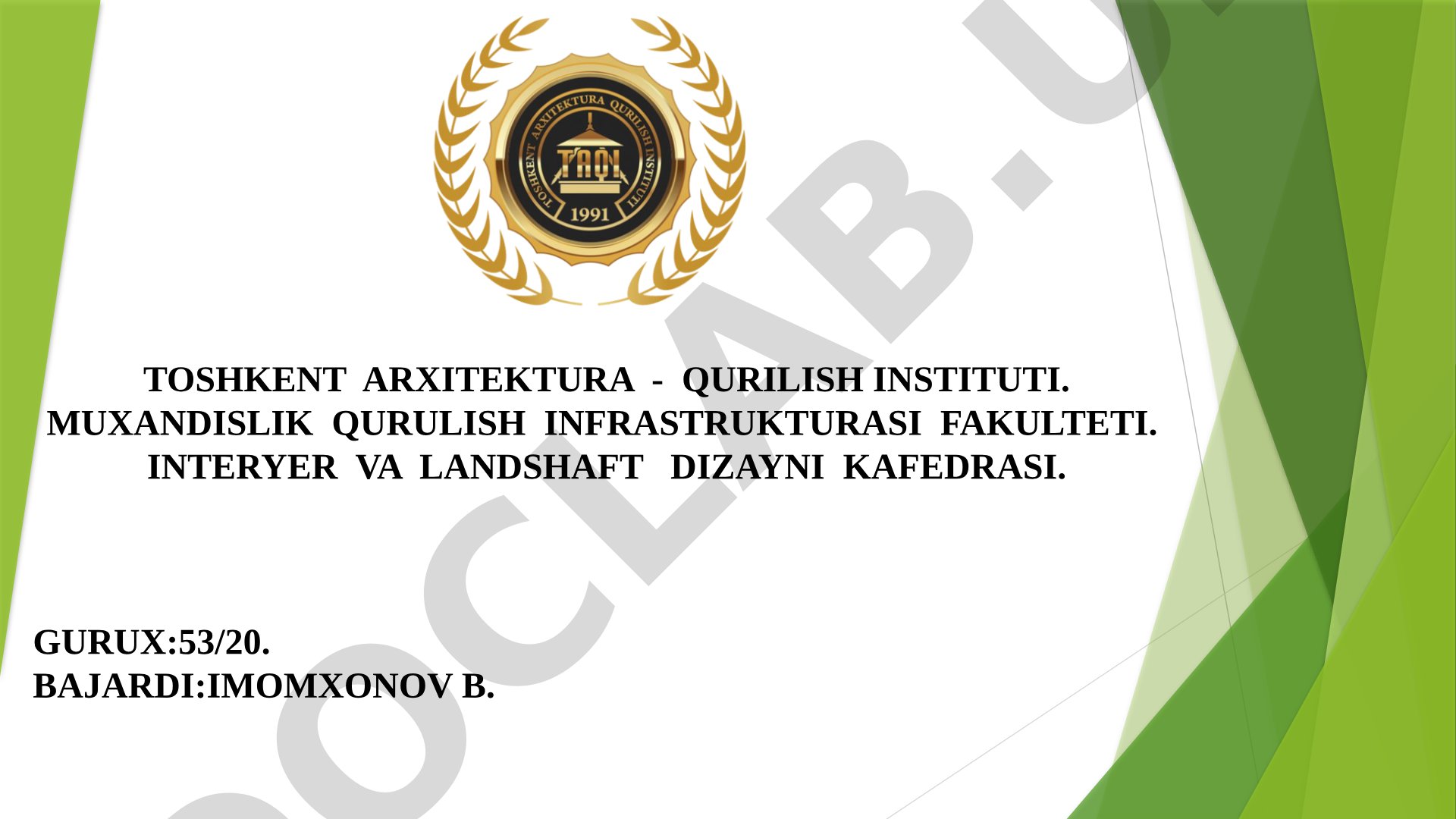 Gazonlar turlari, kesish, oziqlantirish va parvarishlash bo'yicha ma'lumot