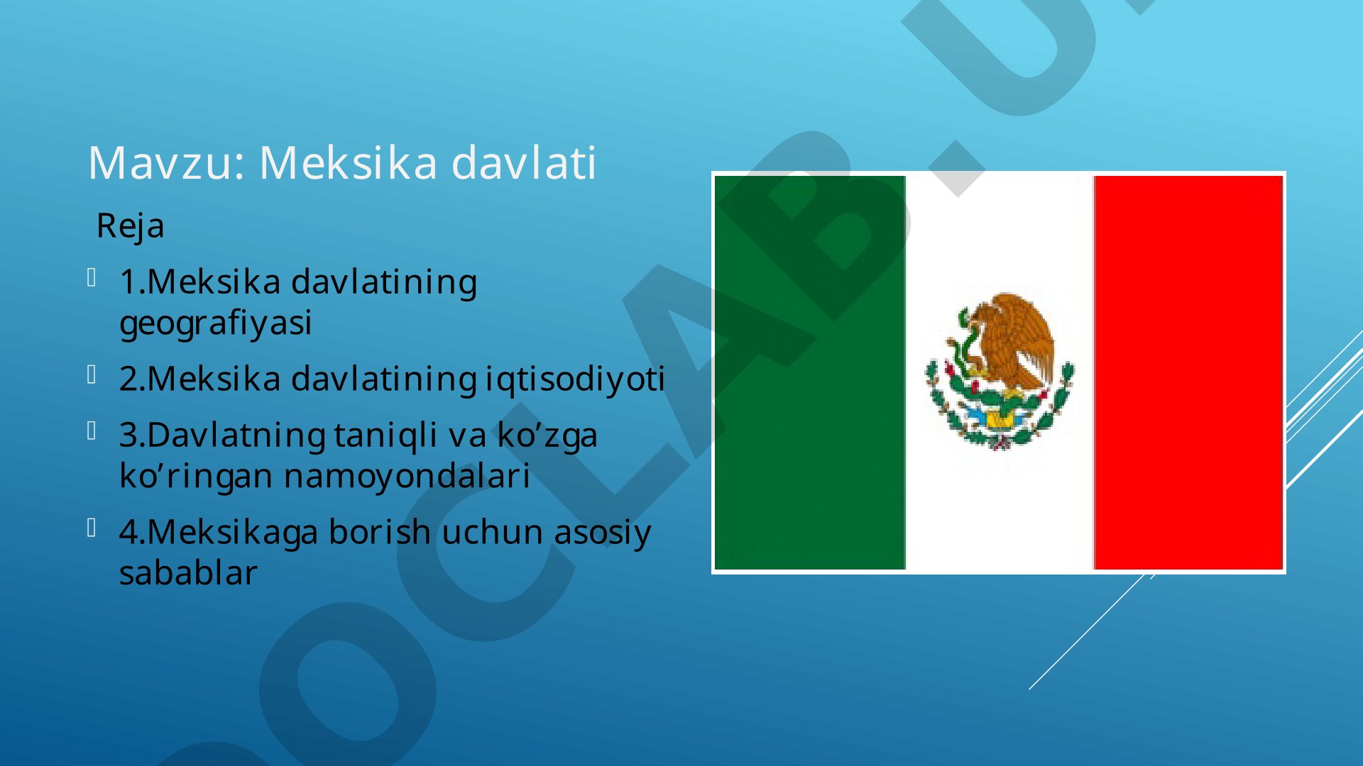 Meksika davlati Reja 1