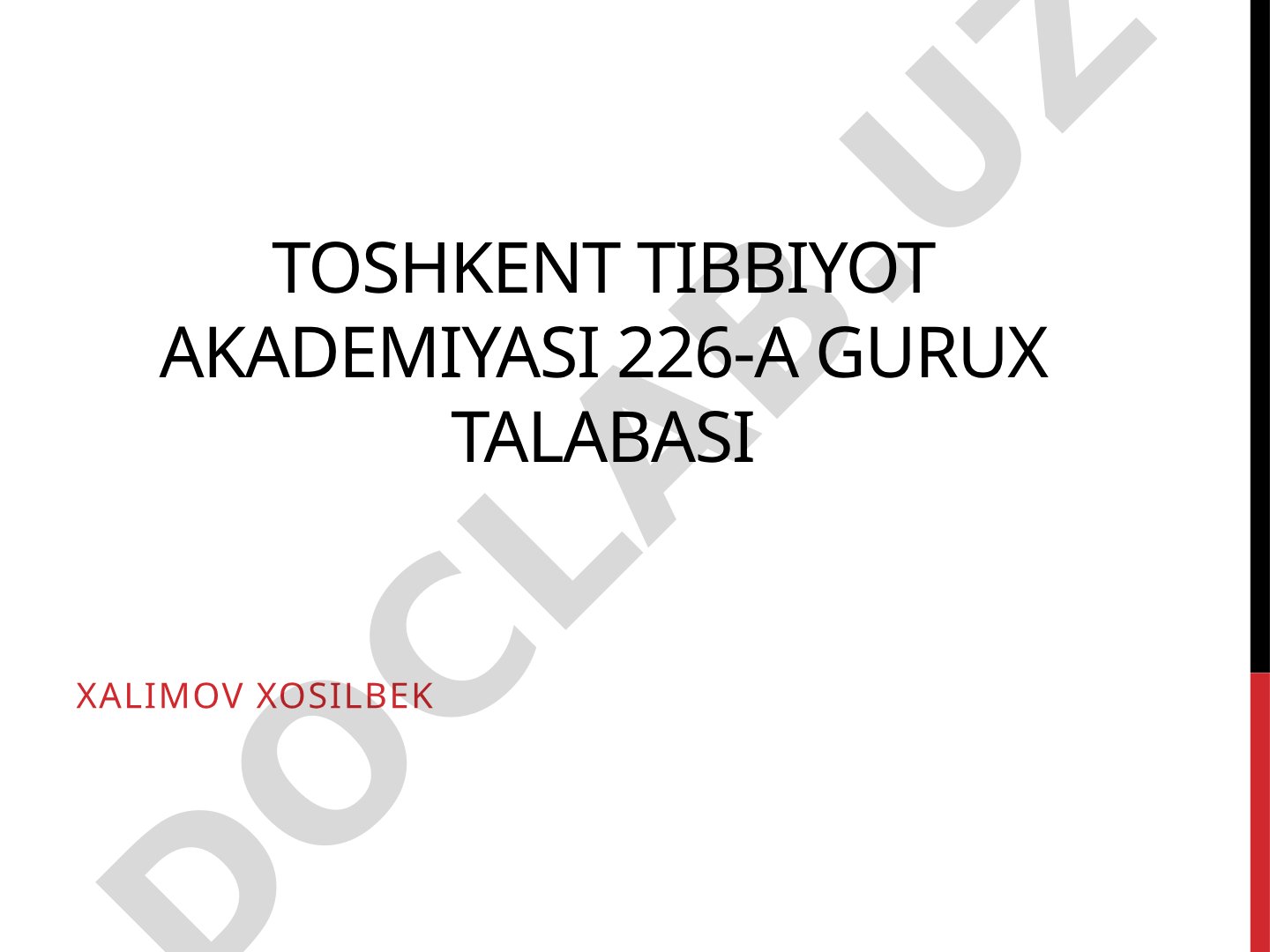 Suvning salomatlik omili sifatidagi ahamiyati, tabiatda tarqalishi va xossalari haqida