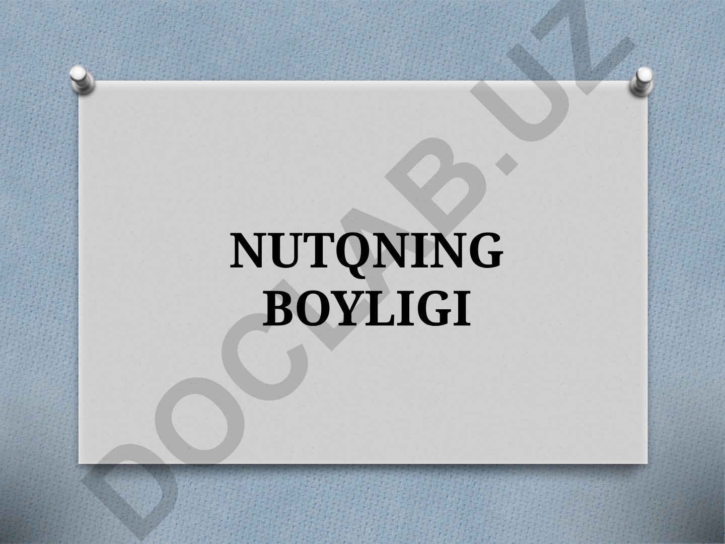 Nutqning boyligi va ma'nodosh so'zlar