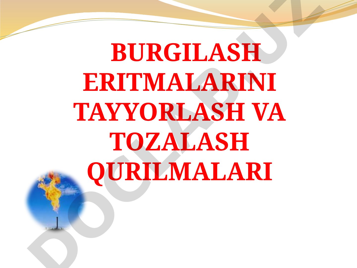 Burg'ilash eritmalarini tayyorlash va tozalash qurilmalari