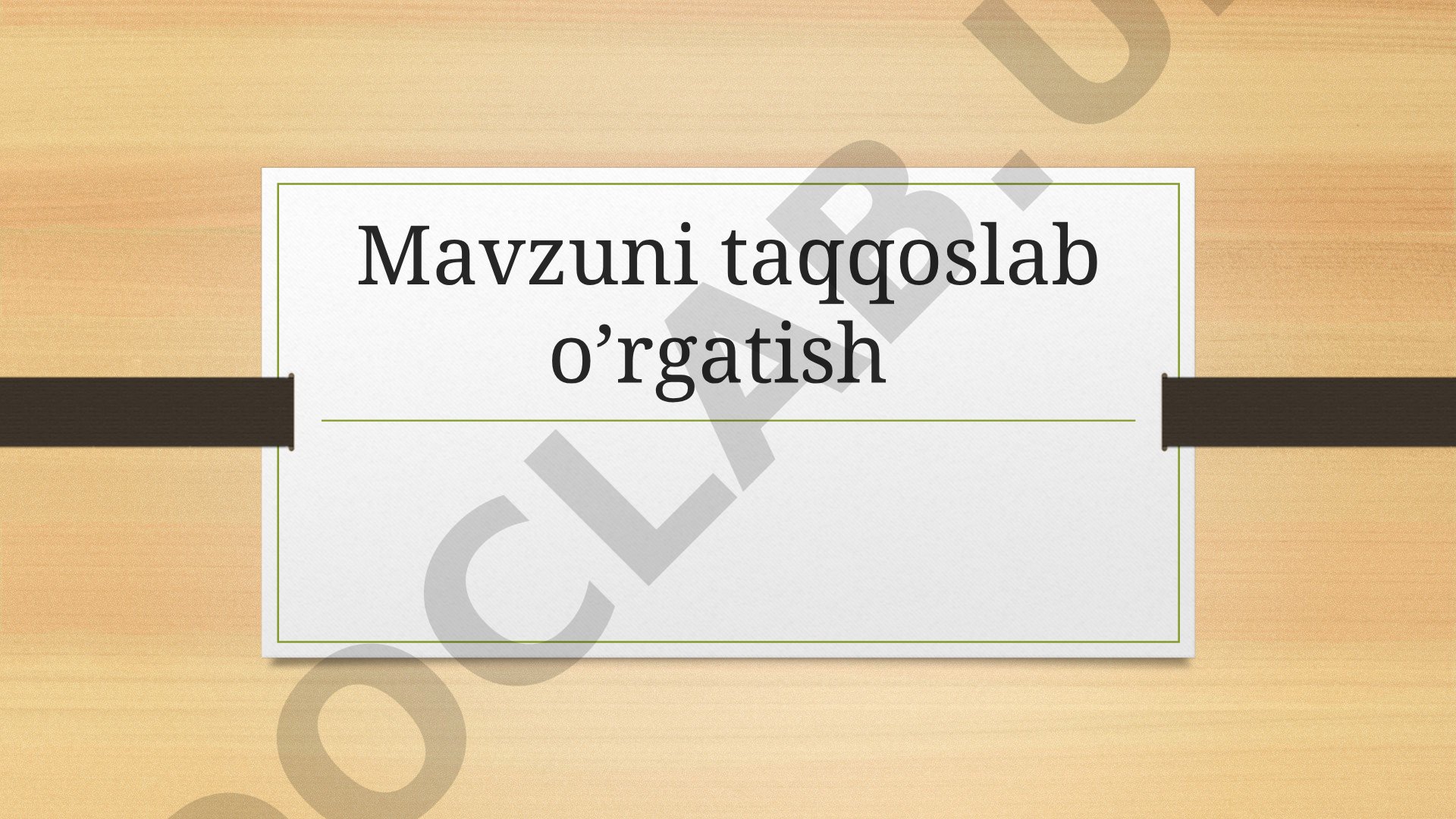 O‘zbekiston Respublikasining eski va yangi Konstitutsiyasini taqqoslash