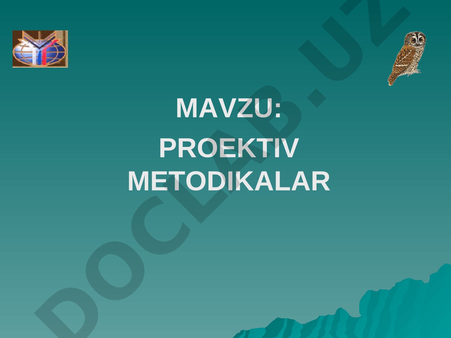 Proyektiv metodikalar tushunchasi, turlari, afzalliklari va kamchiliklari haqida taqdimot