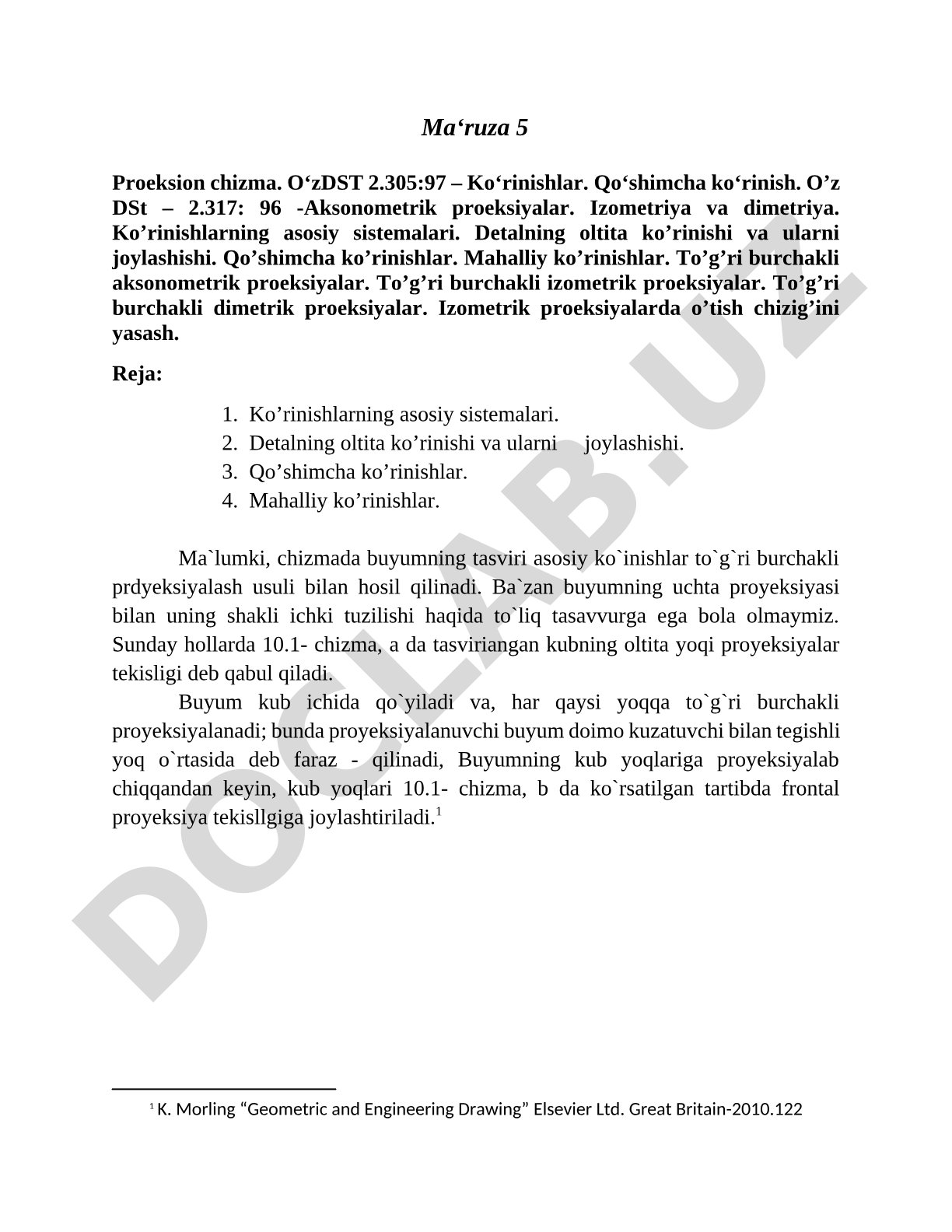 Proeksion chizma