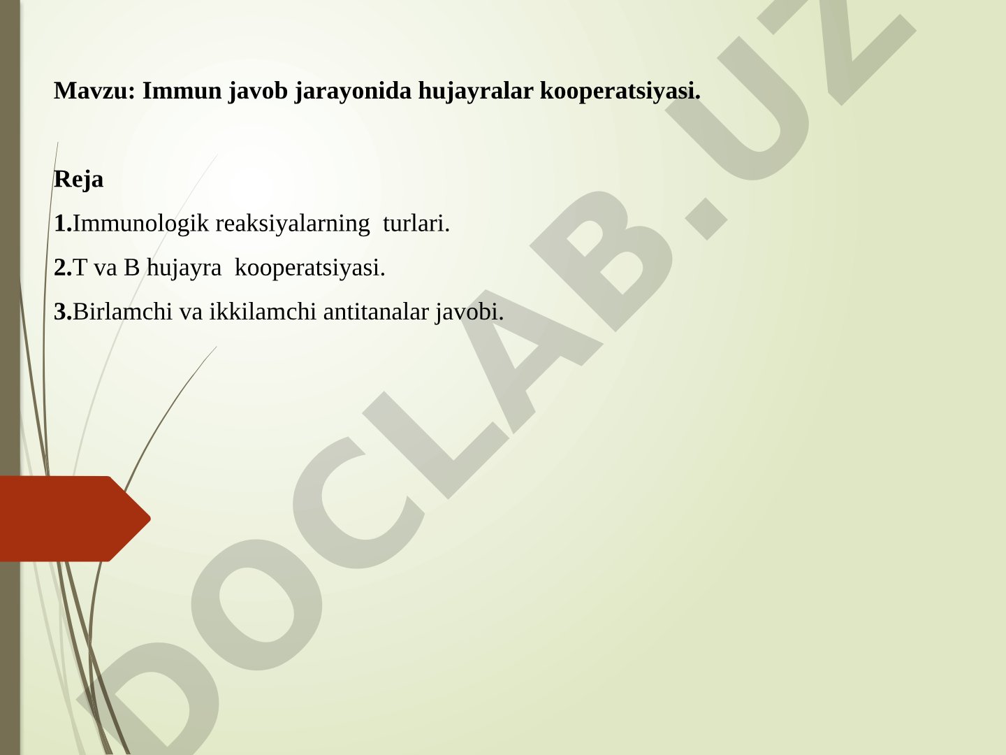 Immun javob jarayonida hujayralar kooperatsiyasi