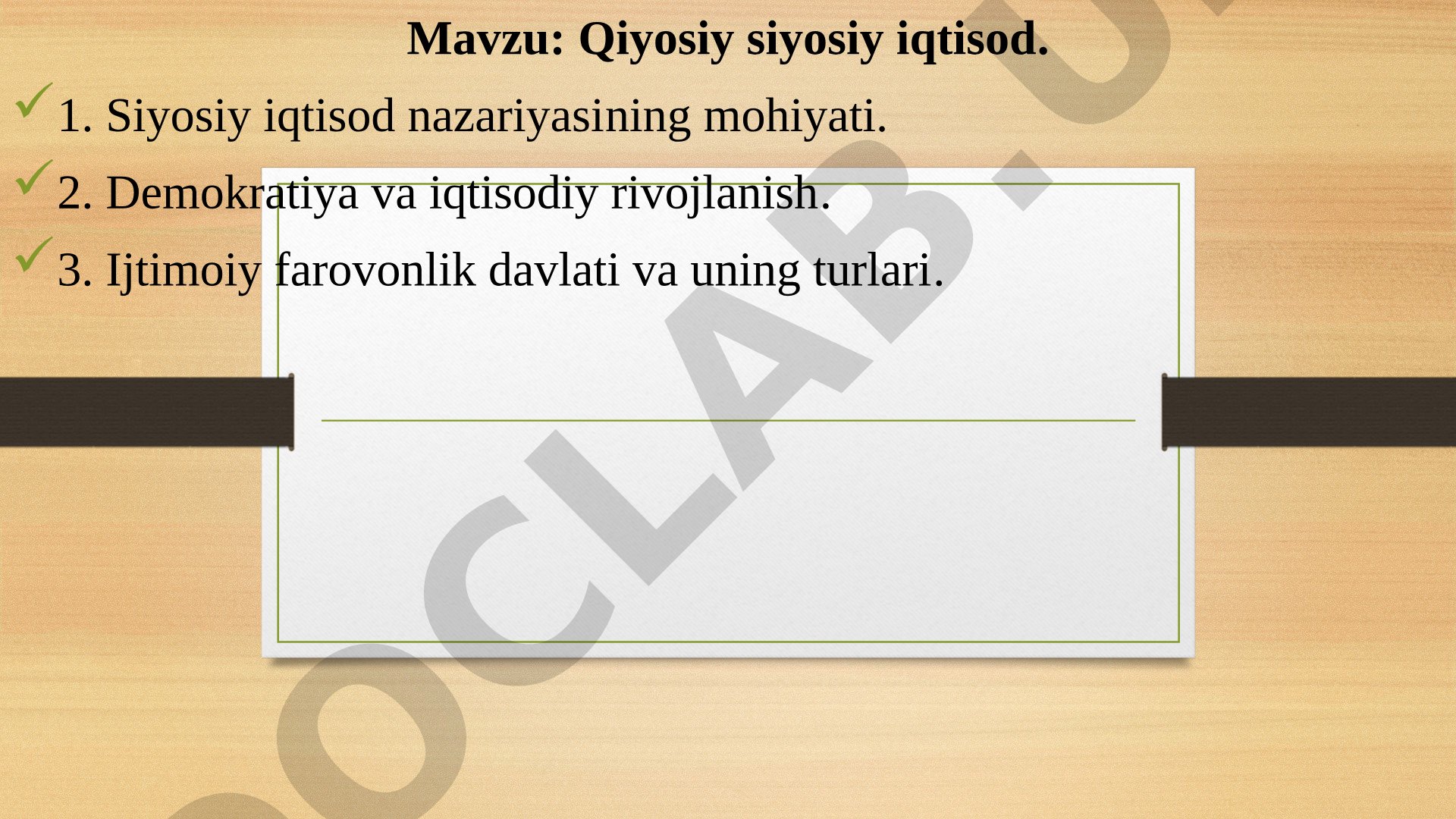 Qiyosiy siyosiy iqtisod