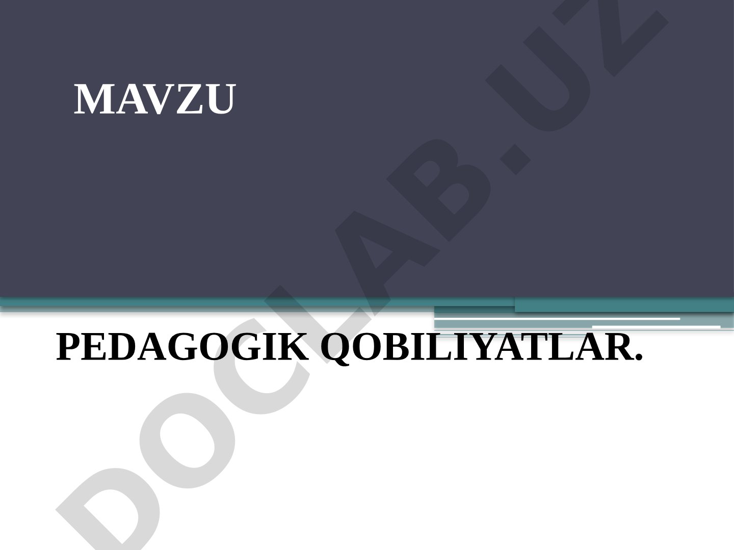 Pedagogik qobiliyatlar