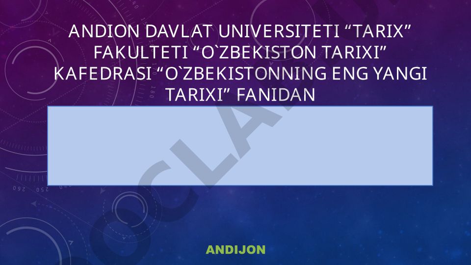 O‘zbekistonning o‘ziga xos istiqlol va taraqqiyot yo‘li