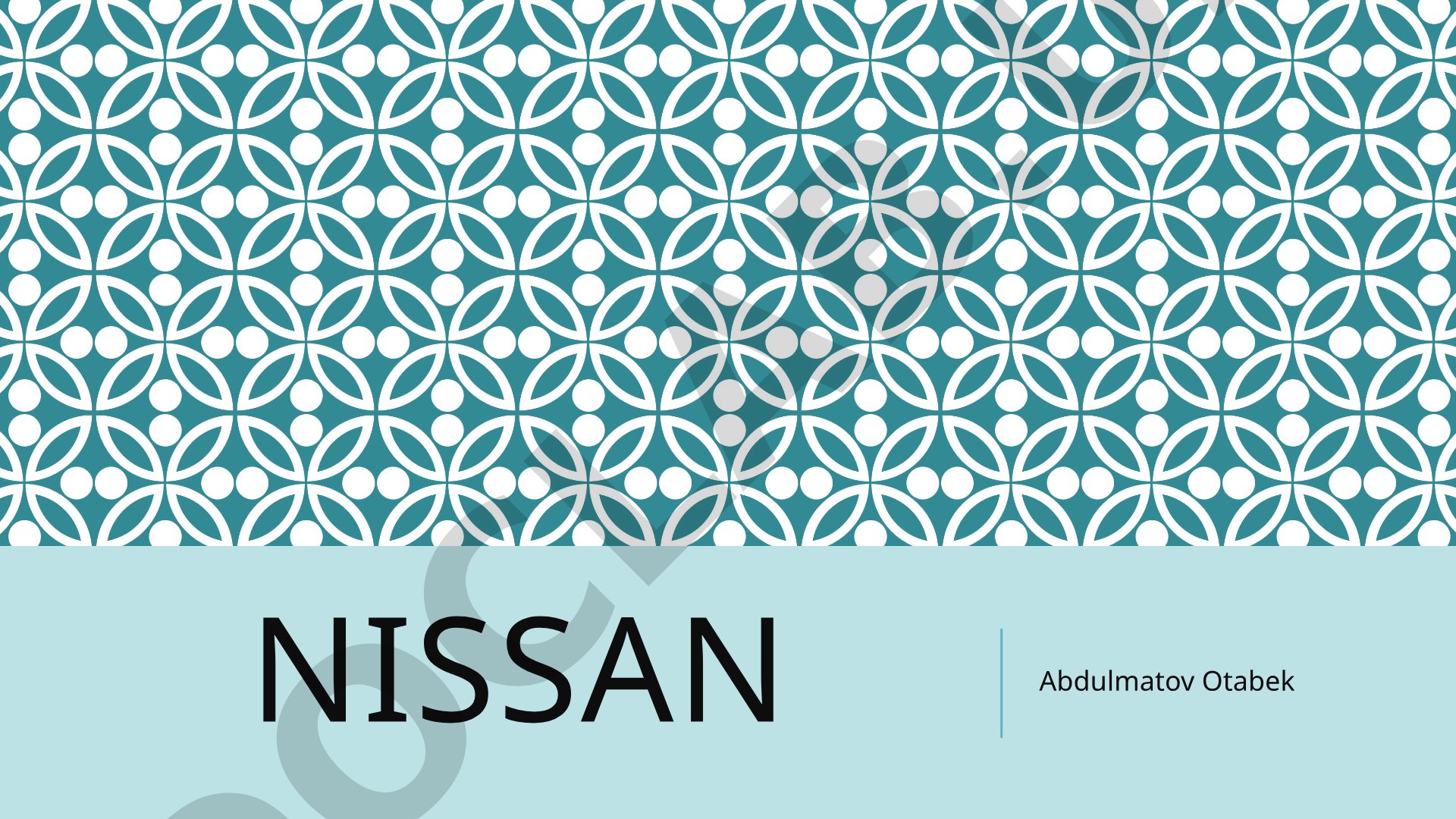 Nissan va Datsun avtokompaniyasining paydo bo'lishi va rivojlanishi haqida ma'lumot