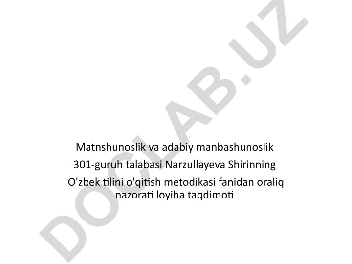 Leksikologiya tushunchasi