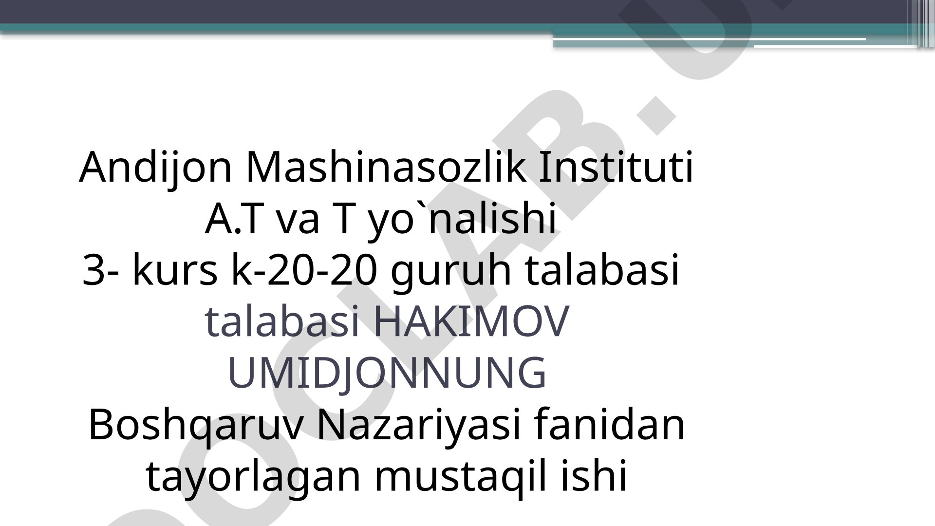 Boshqaruv nazariyasida differensiallovchi zveno