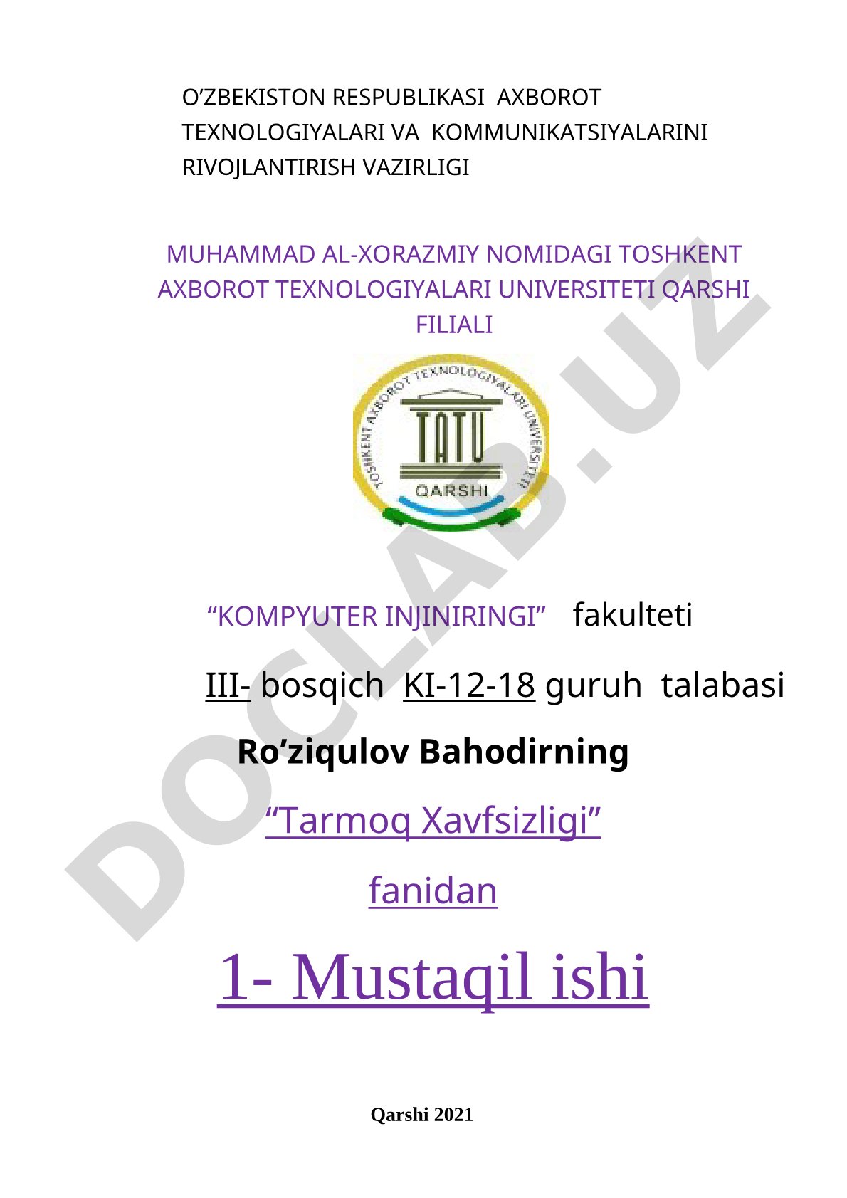 WiMAX texnologiyasi, uning kompyuterlari, WiFi bilan farqi va xulosasi haqida mustaqil