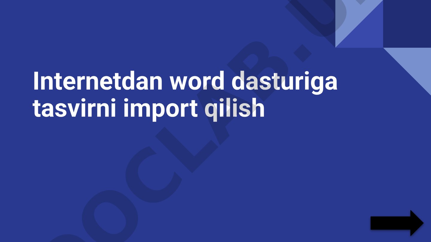 Internetdan Word dasturiga tasvirni import qilish