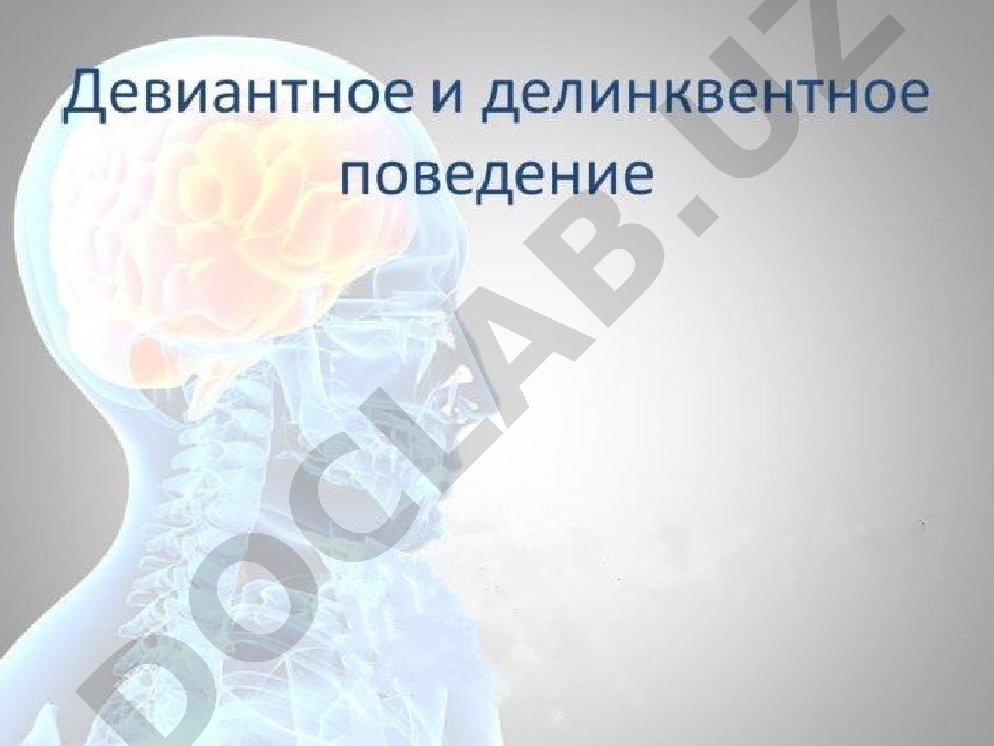 Девиантное и делинквентное поведение