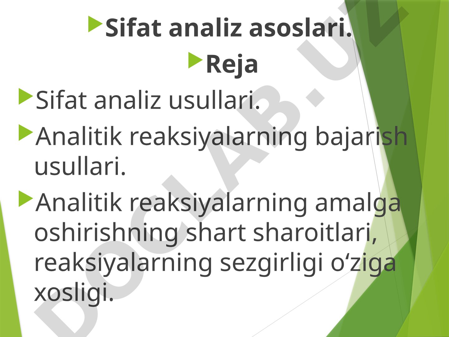 Sifat analiz asoslari
