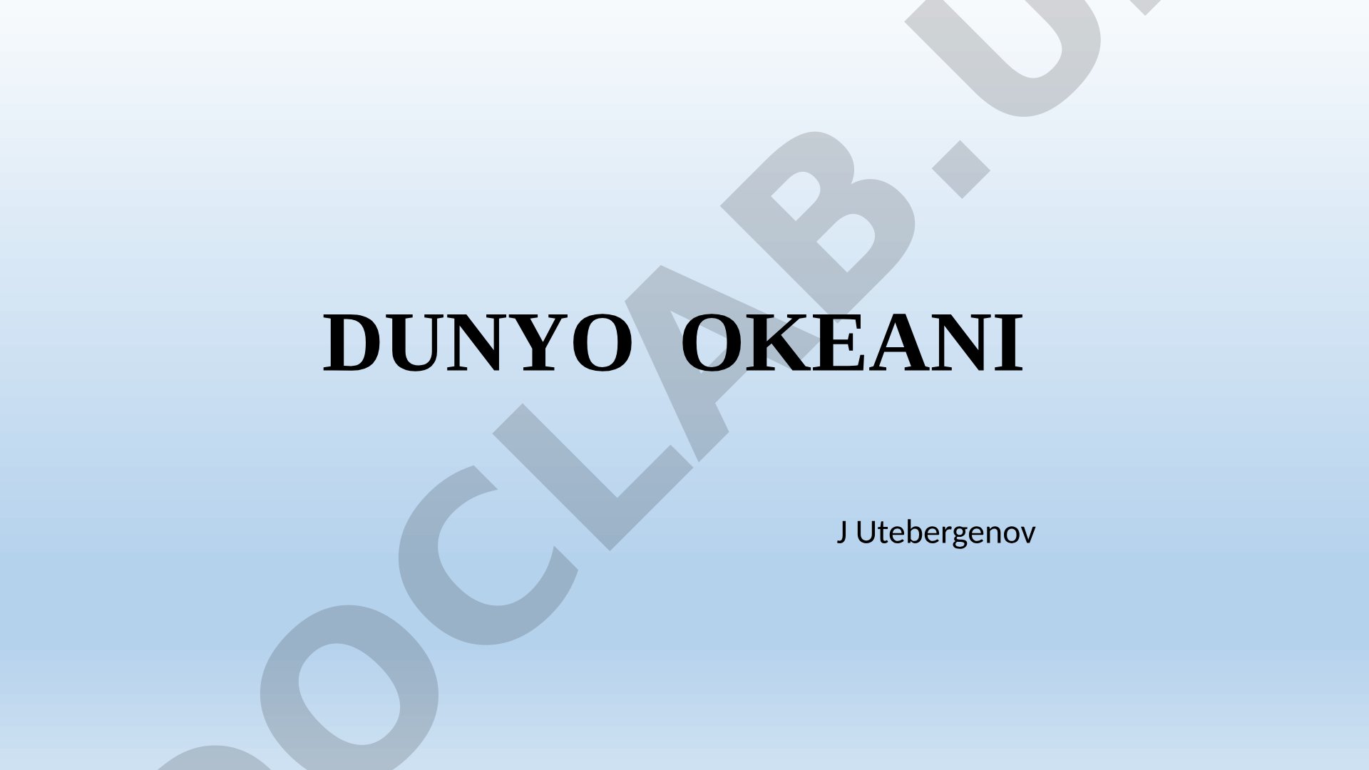 Dunyo okeani