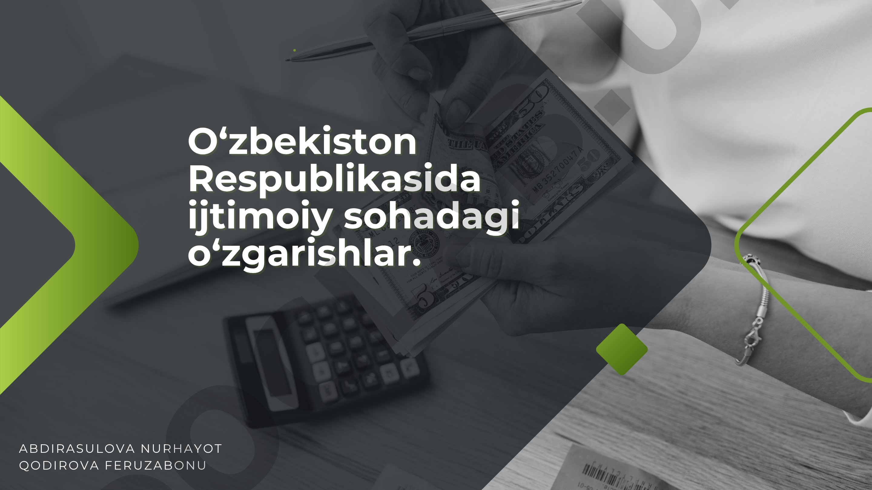 O‘zbekiston Respublikasida ijtimoiy sohadagi o‘zgarishlar