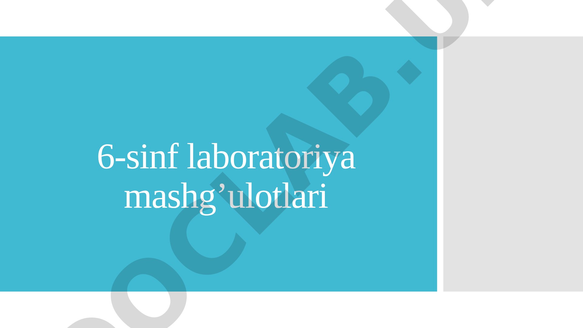 6-sinf laboratoriya mashg'ulotlari: ildiz turlari va kurtaklar tuzilishi