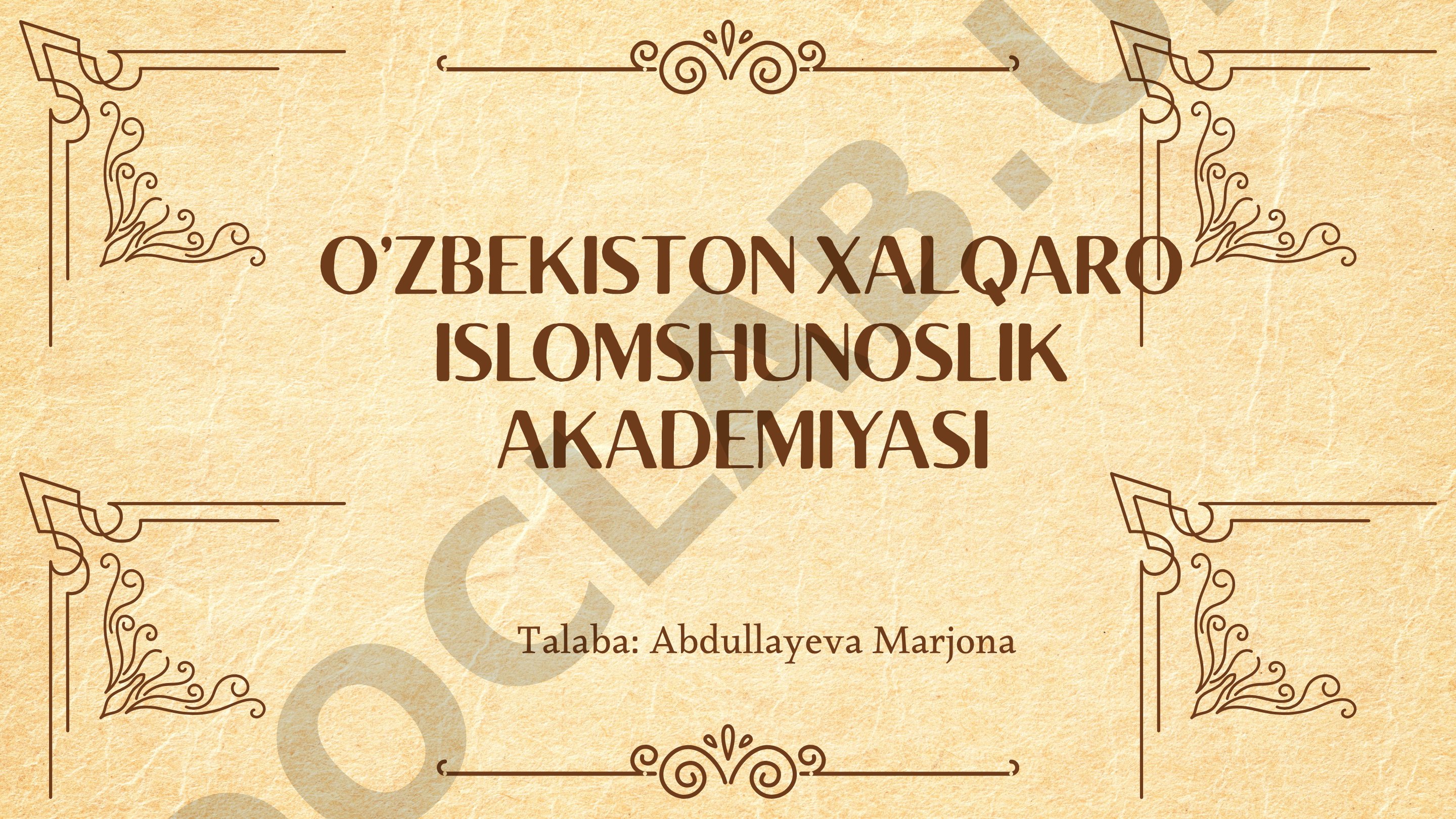 Baroqxon madrasasi tarixi va me'moriy tuzilishi