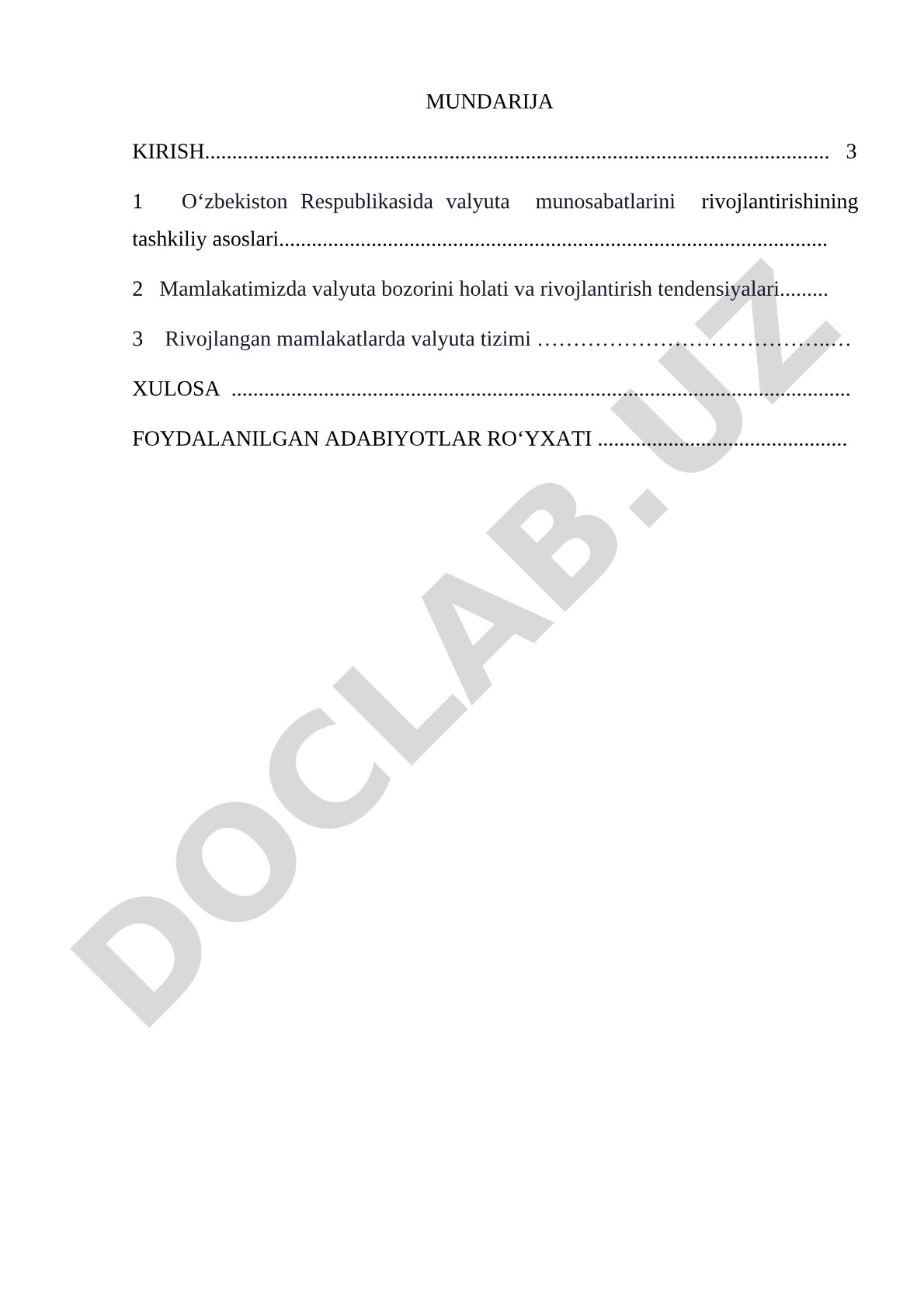 ОʻZBЕKISTОN RЕSPUBLIKАSINING VАLYUTА MUNОSАBАTLАRINI TARTIBGА SОLISHNING ОʻZIGА ХОS ХUSUSIYАTLАRI