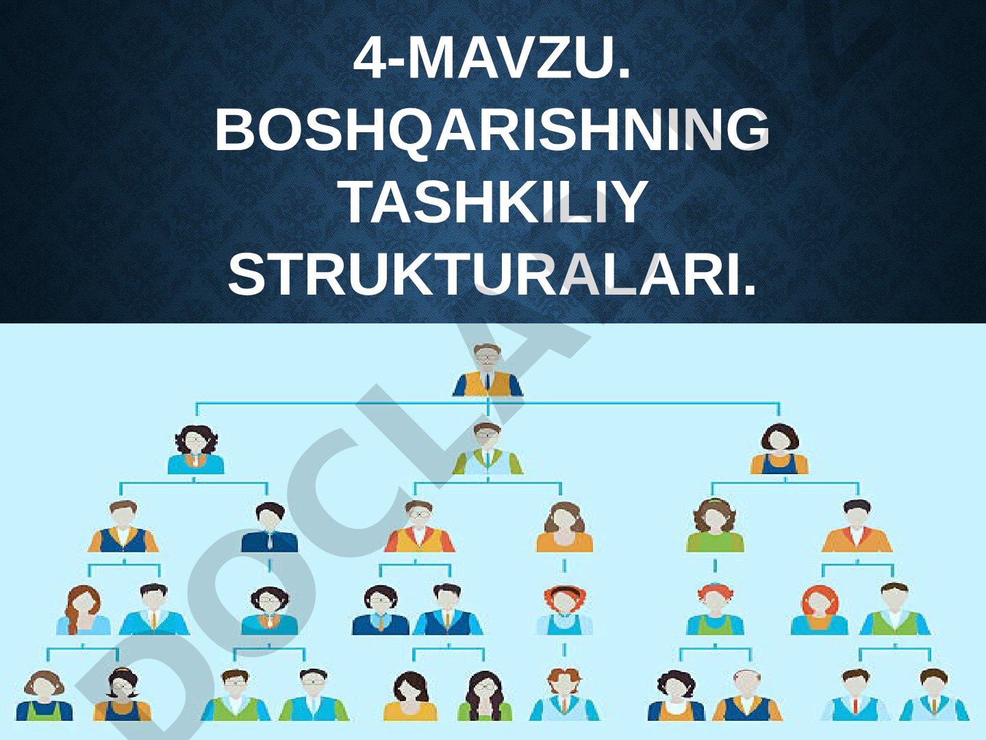 Boshqarishning tashkiliy strukturalari