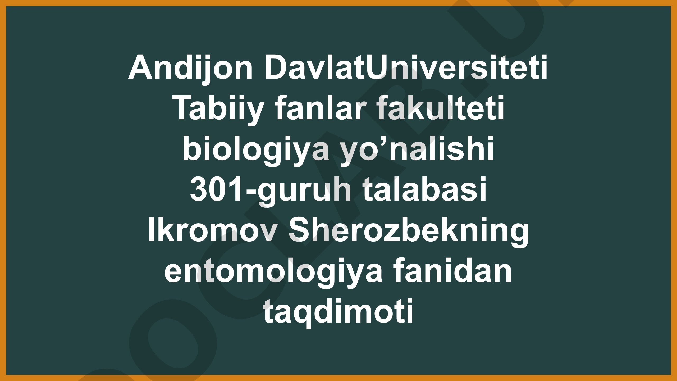 G'alla ekinlari zararkunandalari va ularga qarshi kurash choralari