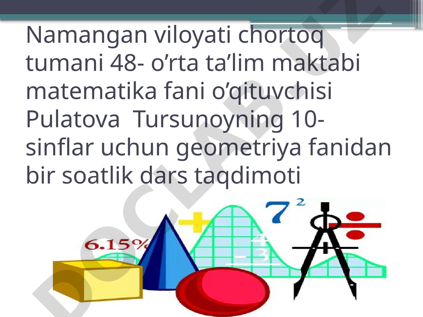 Fazoviy geometrik shakllar. Ko'pyoqlar