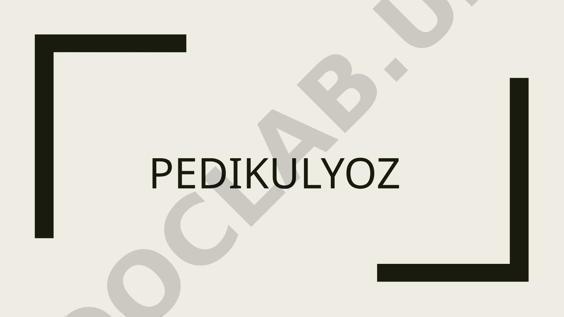 Pedikulyoz va bitlar haqida ma'lumot