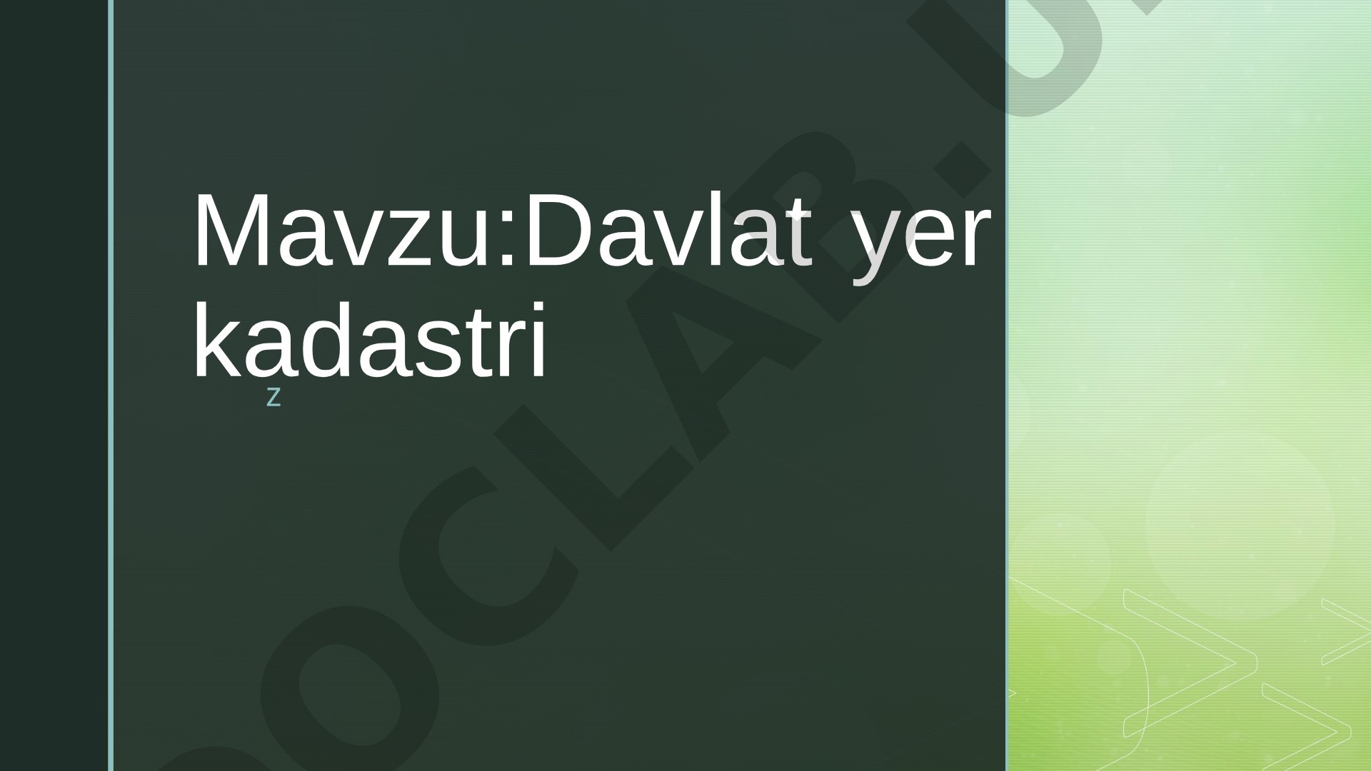 Davlat yer kadastri