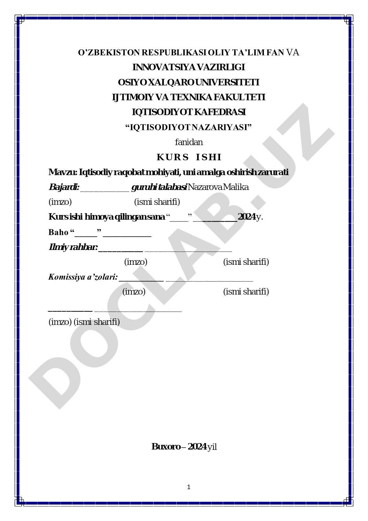 Iqtisodiy raqobat mohiyati, uni amalga oshirish zarurati