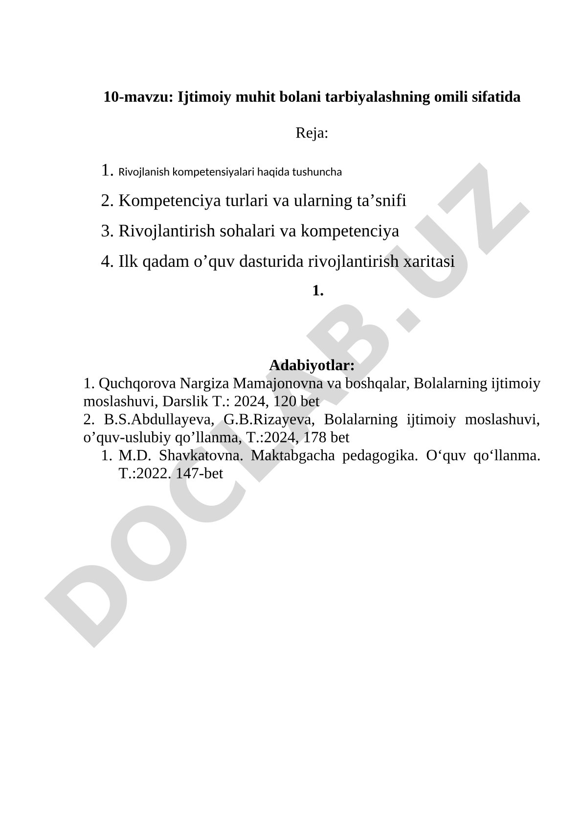 Ijtimoiy muhit bolani tarbiyalashning omili sifatida