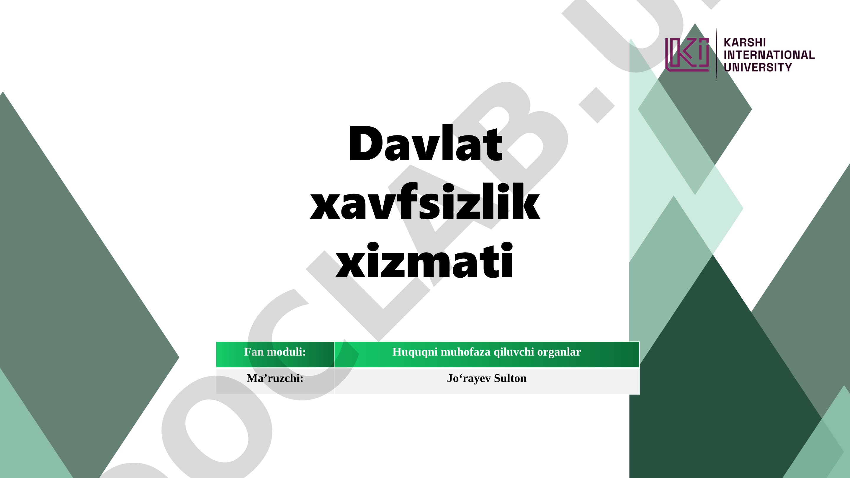 Davlat xavfsizlik xizmati