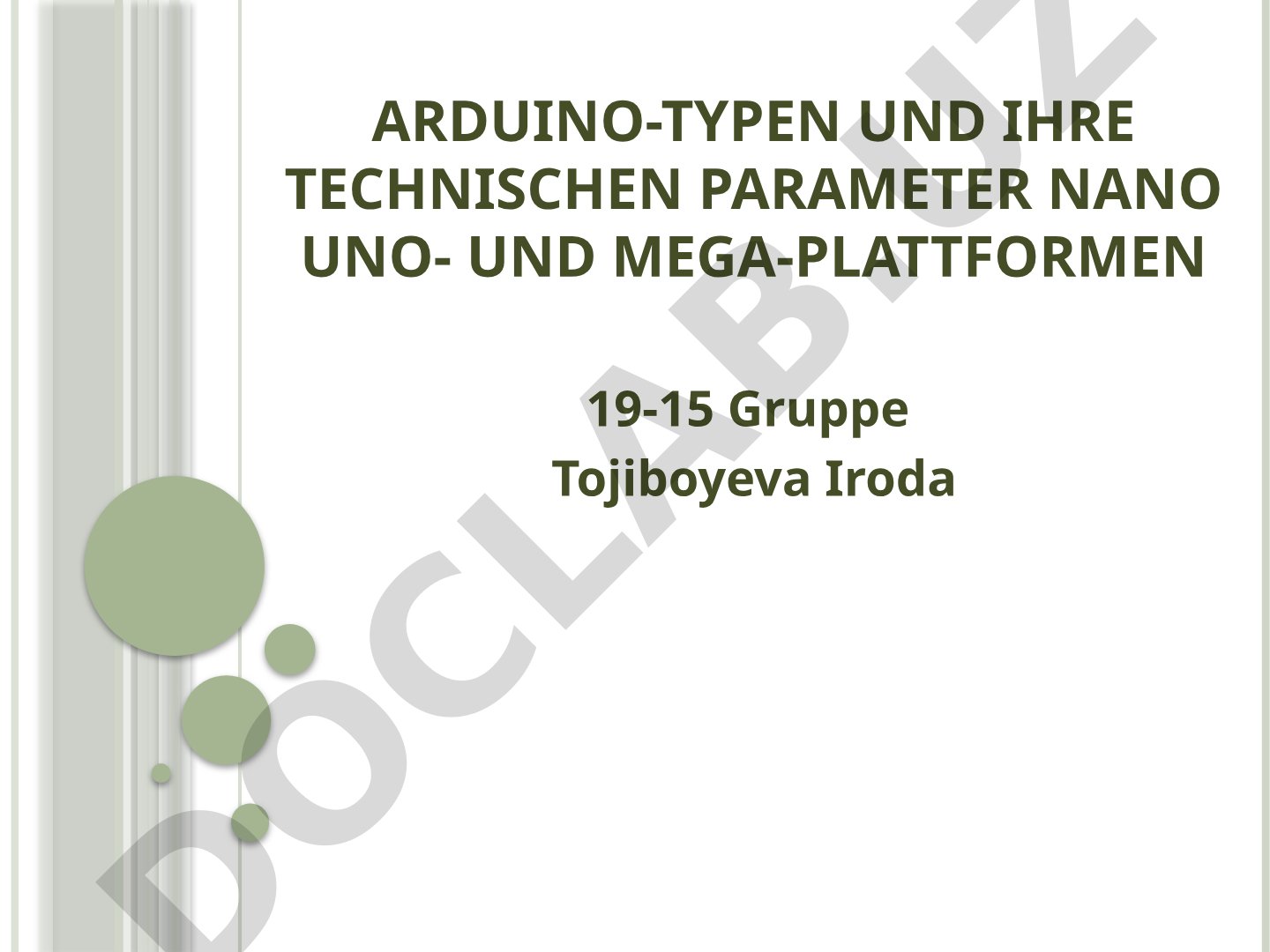 Arduino-Typen und ihre technischen Parameter: Nano, Uno und Mega-Plattformen