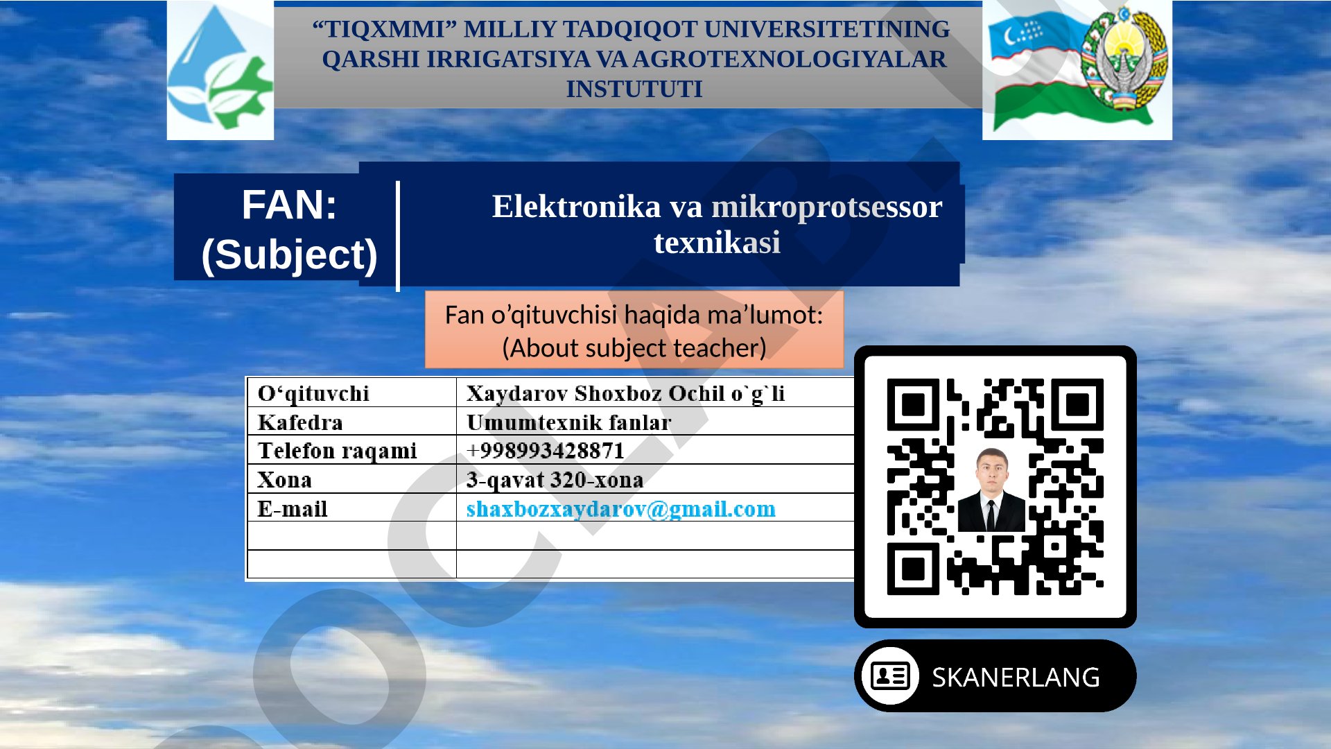 Kuchaytirgichlarda teskari aloqaning qo’llanilishi