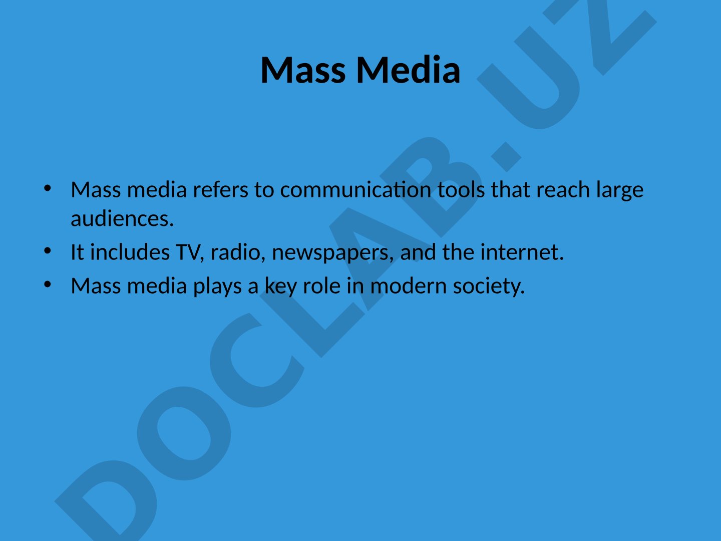 Mass media definition, types, functions, and importance in society