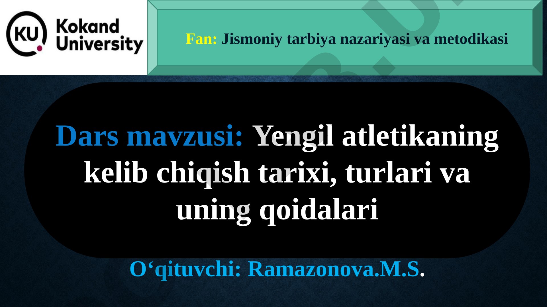 Yengil atletikaning kelib chiqish tarixi, turlari va uning qoidalari