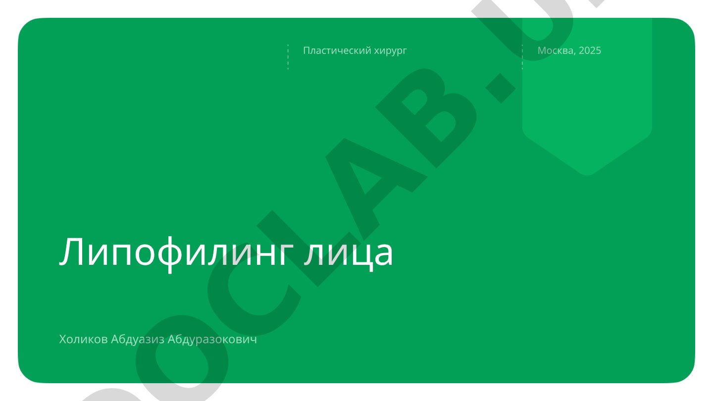 Липофилинг лица