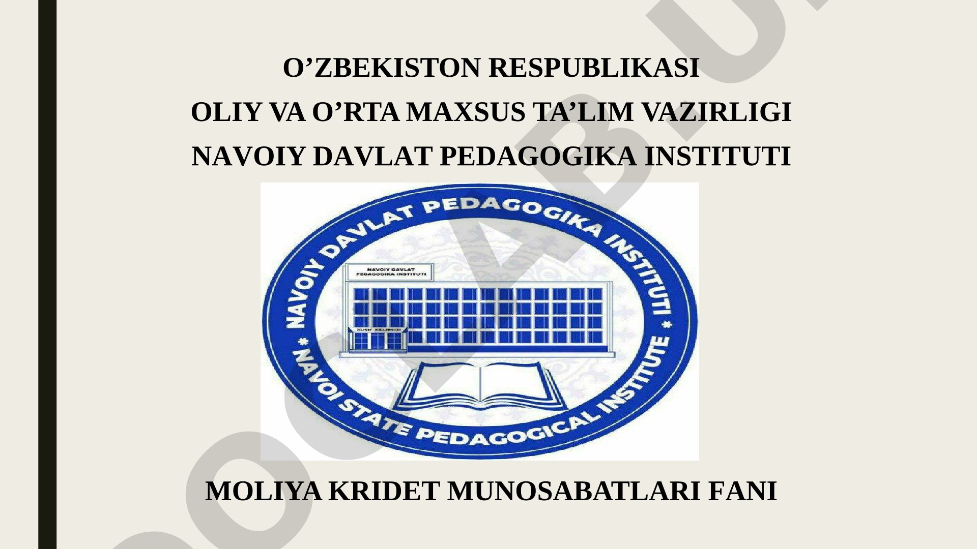 Pul aylanishi va uning tarkibi