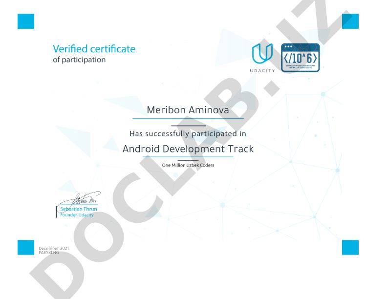 Android Development Track December 2021 PAES3LNG