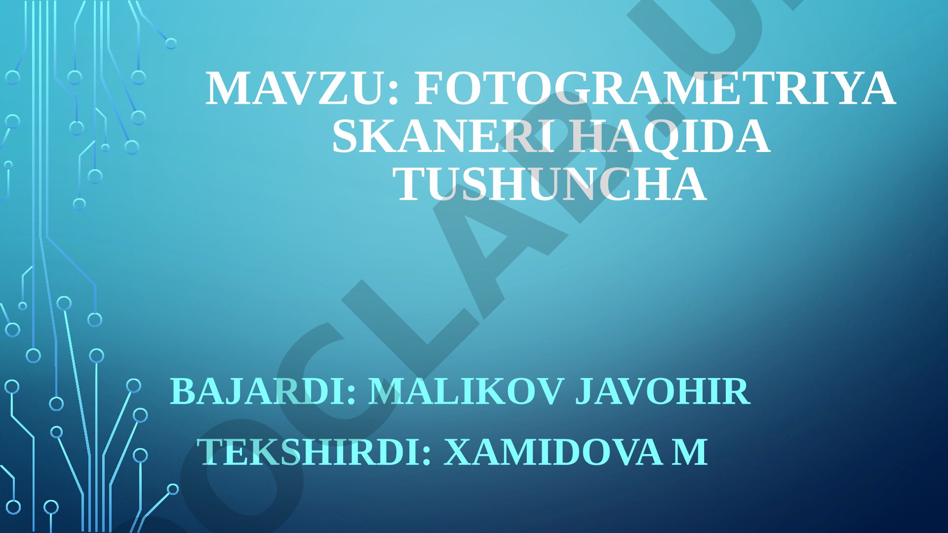 Fotogrametriya skaneri haqida tushuncha