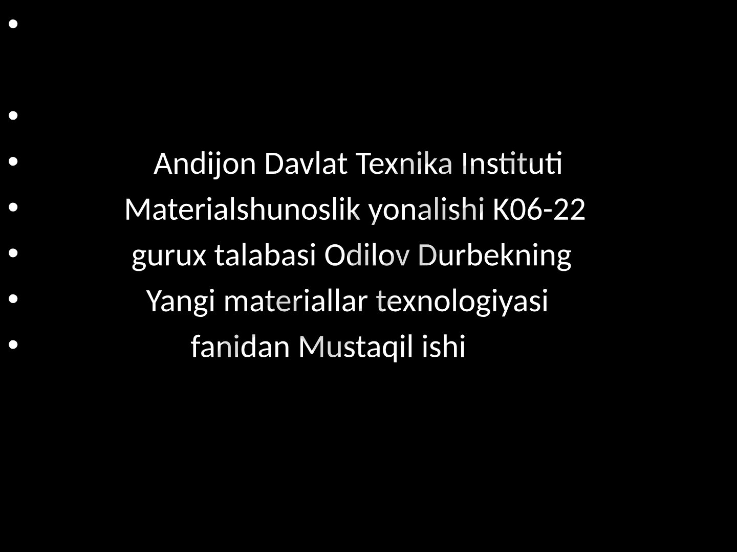 Noorganik shisha va shisha kristallar